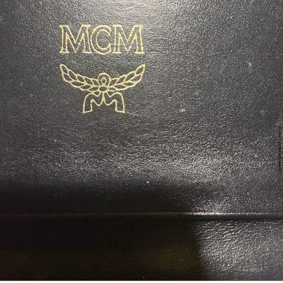 MCM Black Shoulder Bag & Matching Wallet Gold Hardware purse handbag luxury - Picture 10 of 16